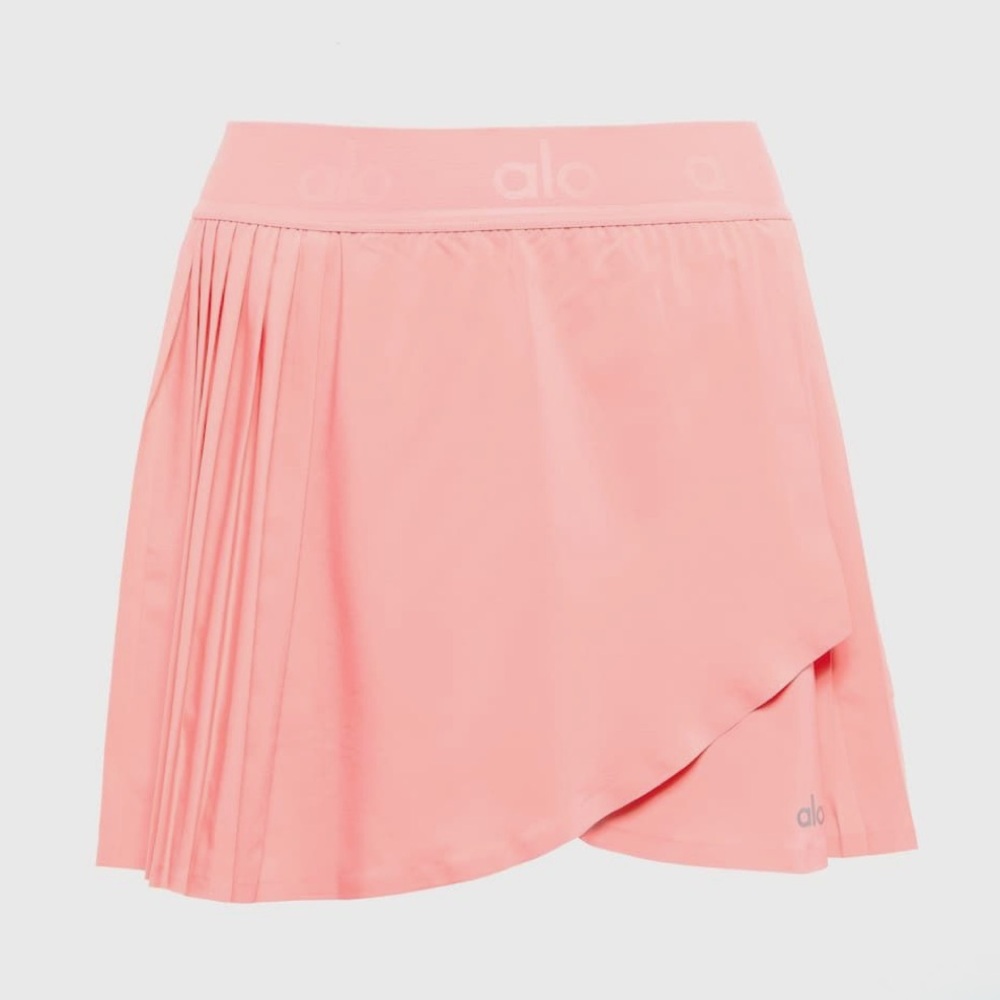 ALO Yoga Aces Tennis Skirt in Strawberry Lemonade